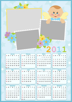 嬰兒日歷為2011