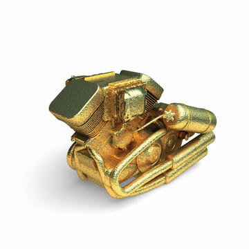 孤立的金馬達