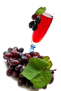 紅葡萄酒和葡萄