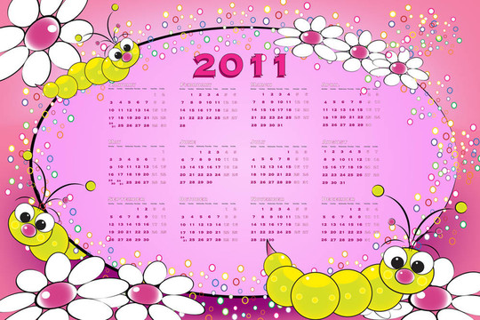 2011日歷與蠐螬