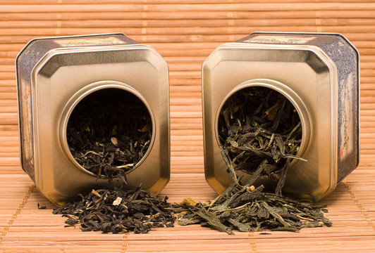 干燥的綠茶