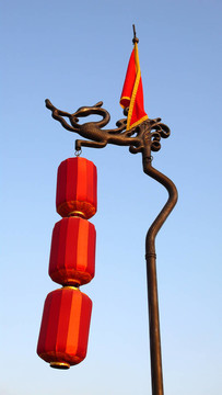 在西安的中國(guó)紅燈籠