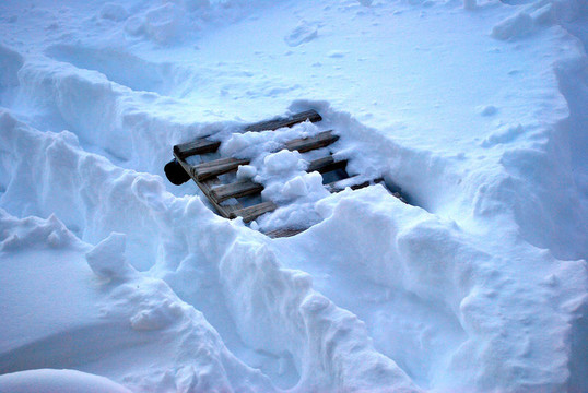 冬天的雪。
