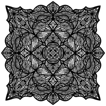 白色背景上的黑色細節(jié)