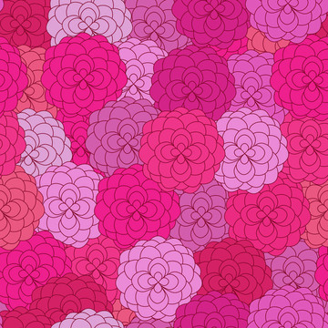 抽象花無縫背景