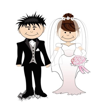 婚禮-新娘和新郎