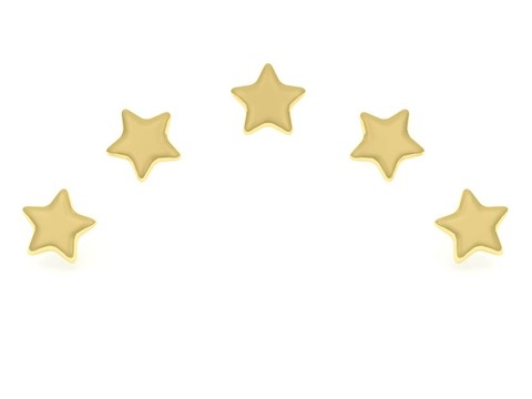 白色的金色的星星