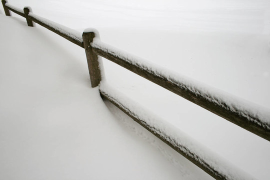 雪白的柵欄