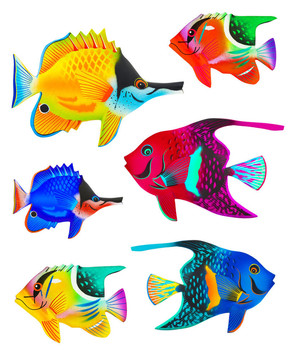 玩具魚集