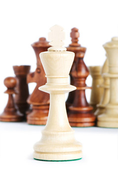 白色背景下的棋盤圖