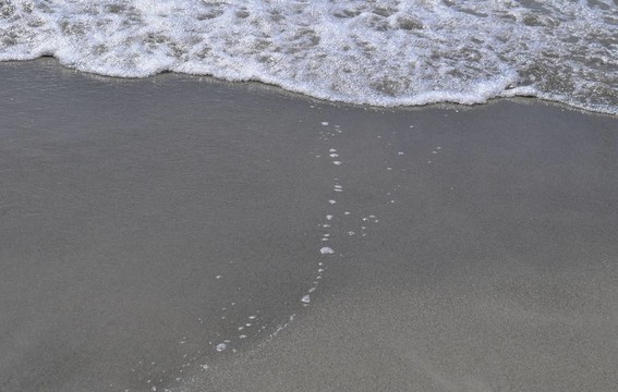 沙灘和海浪