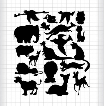 動物剪影