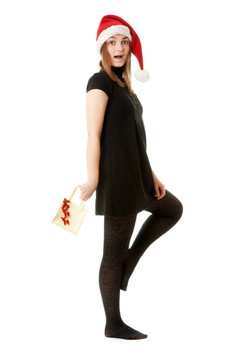 Santa女孩的帽子
