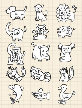 手繪動物
