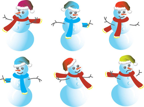 卡通雪人帽Santy