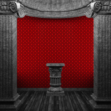 石柱底座和wallpap；