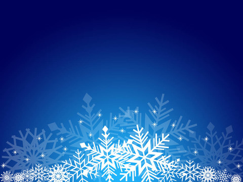 雪花圣誕卡