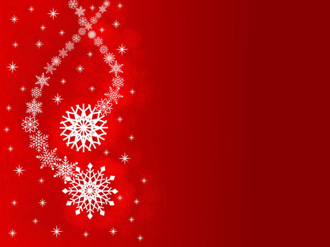 雪花圣誕卡