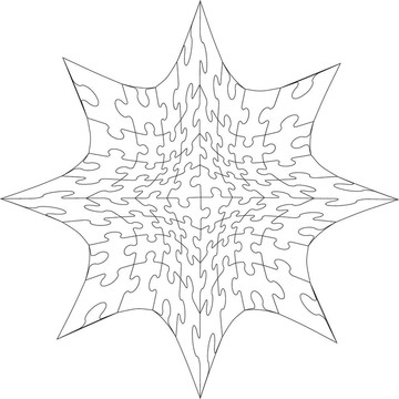 顏色25的3D拼圖
