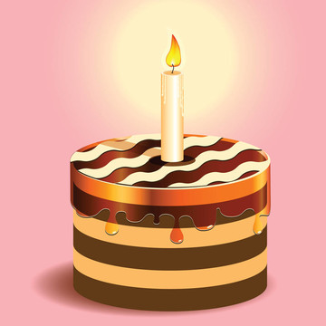 蛋糕和蜡烛