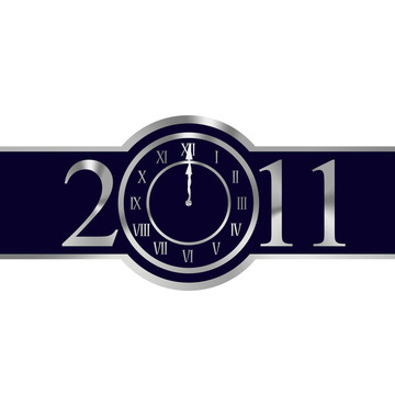 新年2011時(shí)鐘的概念