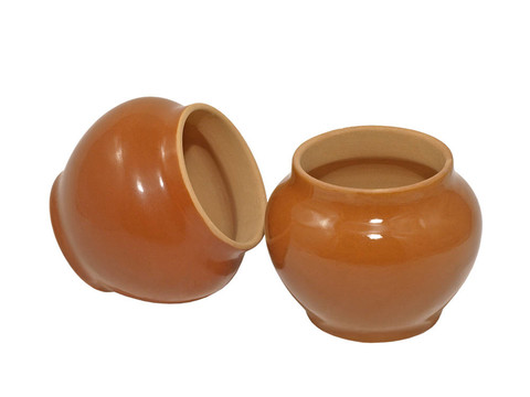 粘土pots.isolated。