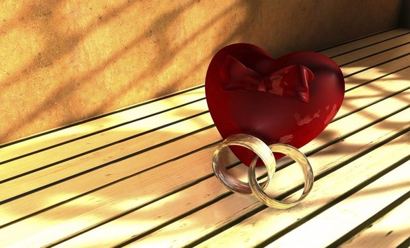 結(jié)婚戒指和心臟