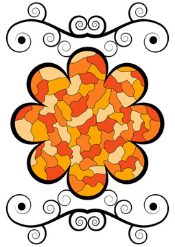 抽象的花朵
