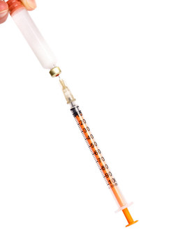 用針注射胰島素的注射器