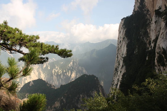 在中國(guó)的華山山