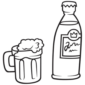 一瓶啤酒和一瓶啤酒