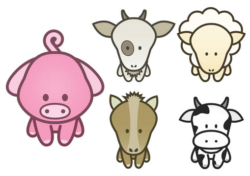 寵物動物插圖。