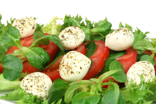 Mozzarella；西紅柿沙拉