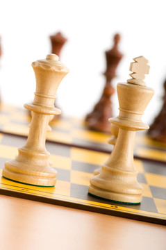 棋盤上的棋子
