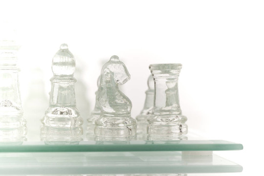 美麗的玻璃象棋