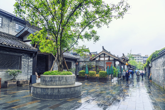 成都寬窄巷子 古鎮(zhèn)老建筑