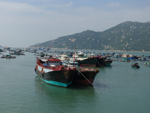 漁港 上川島 碼頭 漁船