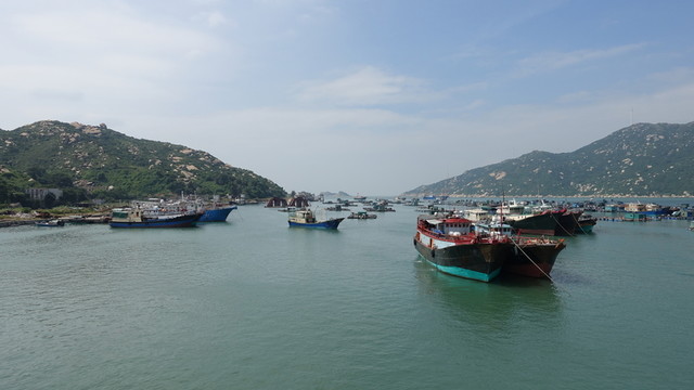漁港 上川島 碼頭 漁船