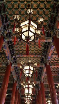 天安門六角宮燈