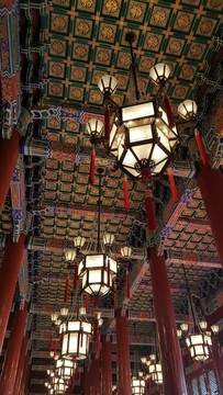 天安門六角宮燈