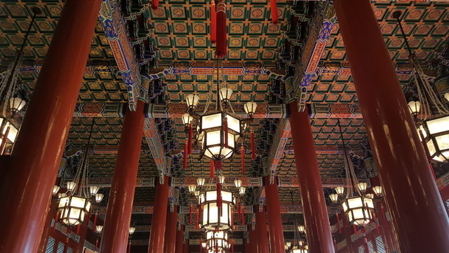 天安門(mén)六角宮燈