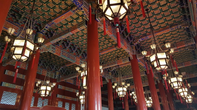 天安門六角宮燈