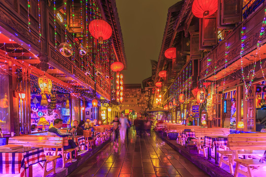 成都錦里夜景