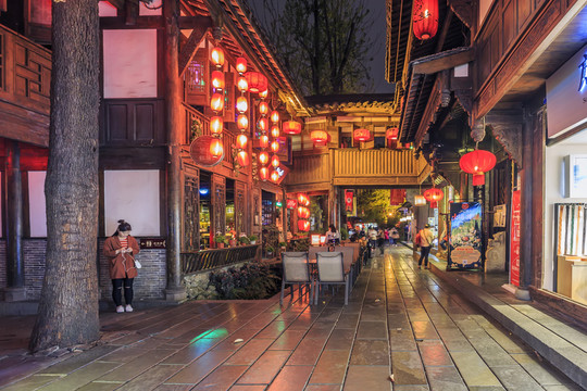 成都錦里夜景
