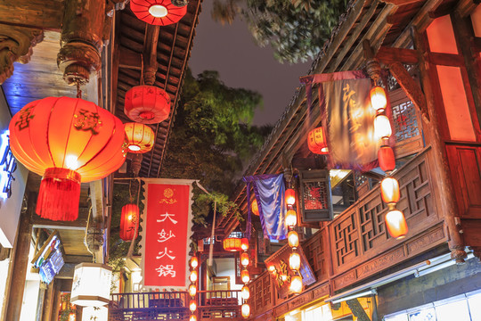 成都錦里夜景