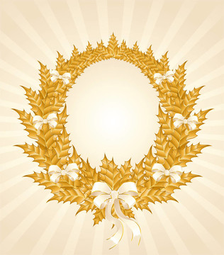 美麗的圣誕花環(huán)