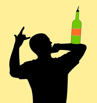剪影的酒保