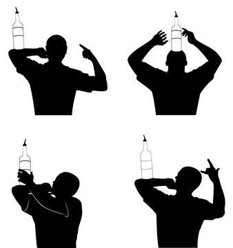 剪影的酒保