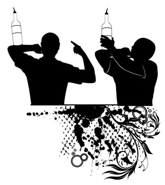 剪影的酒保
