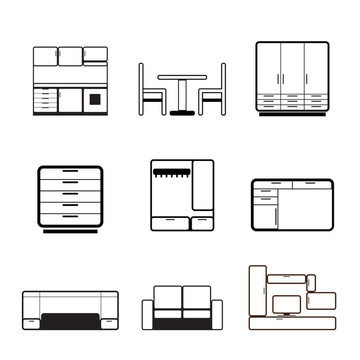 家具和家具圖標(biāo)
